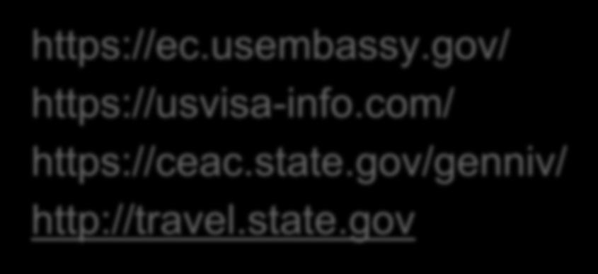 Mayor información https://ec.usembassy.