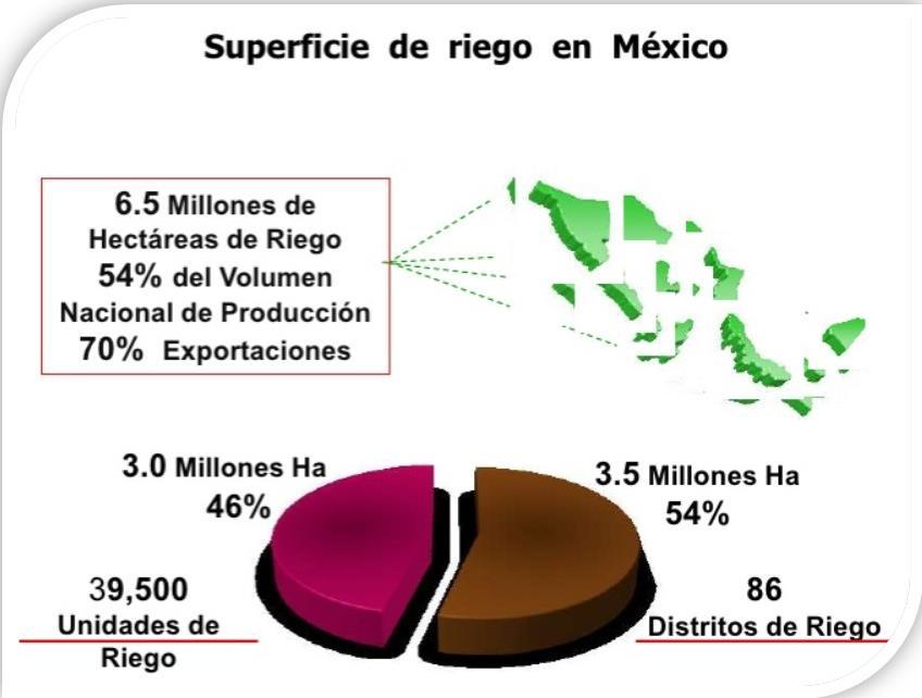 Fuente: Distritos de Riego, 2009. www.cna.