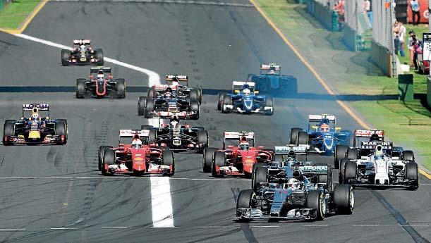 0minutos Guía F1 01 Favoritos Novedades Hamilton lideró el Gran Premio de Australia desde el inicio de la carrera.