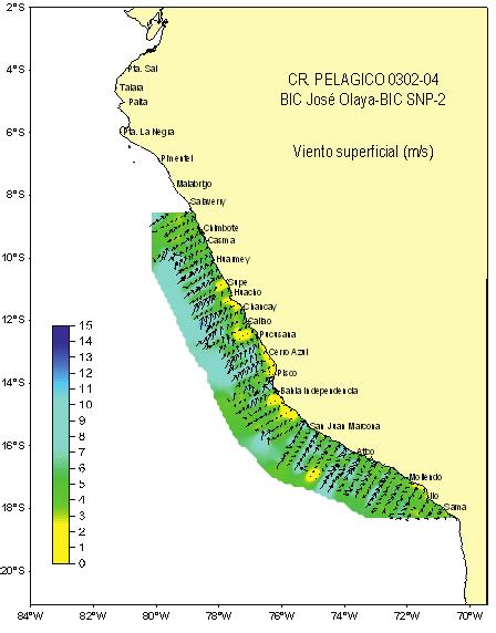 Las altas concentraciones se debieron a la presencia de aguas oceánicas en la zona de muestreo. Frente a Paita se presentaron aguas ecuatoriales superficiales (AES).