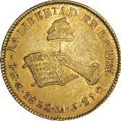 1 Escudo, Guadalajara, 1852/1, JG. (KM379.
