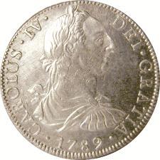 523. 8 Reales, 1789, MoFM. (KM-107). Moneda de Transición.