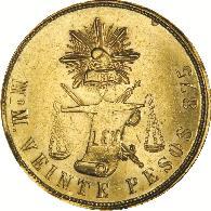420. 1 Peso, México, 1902, M. (KM-410.5).