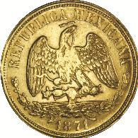 5). UNC 1 421a. 1 Peso, Zacatecas, 1889, Z.