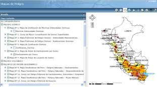 Publicación de 54 Mapas de diferentes tipos de Peligro en