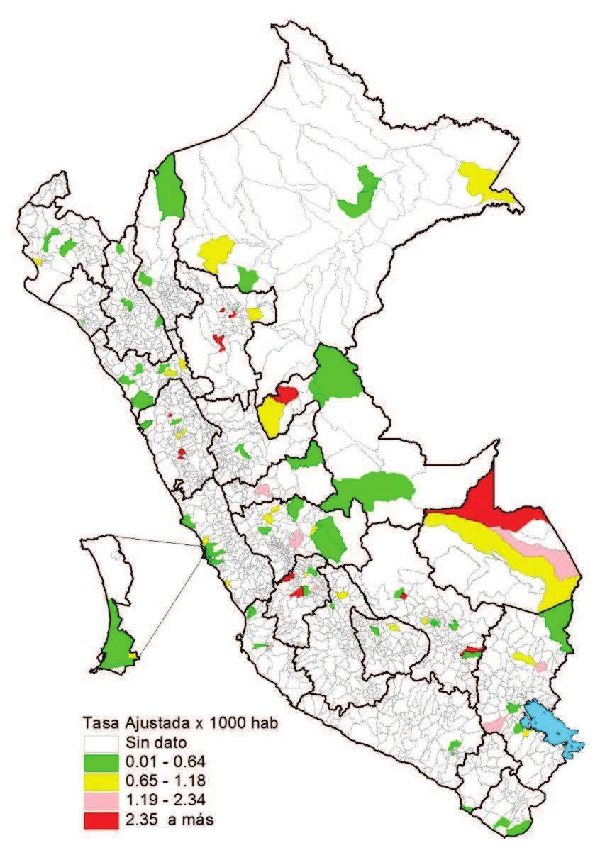 Perú 2018* Incidencia acumulada 2018* Tasa de