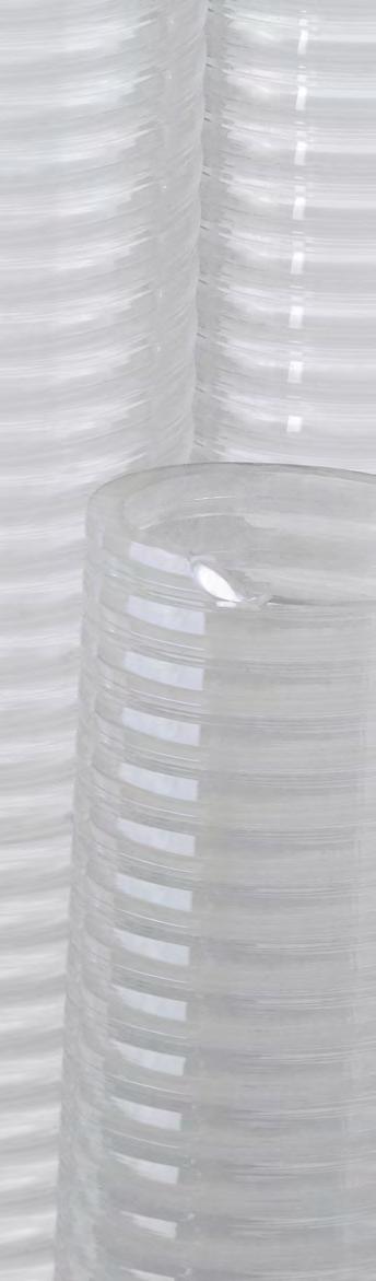 1 RYLASPIR LECHE nuevo producto Aspiración e impulsión de leche y derivados lácteos. PVC Alimentario con espiral de PVC rígido. Espiral Blanca - Crema. Pared transparente.