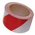 Anchura: 75 mm 284,47 330-0179 Rollo de cinta de marcaje de suelos autoadhesiva antideslizante Roja / blanca. Medidas: Longitud: 30000 mm.
