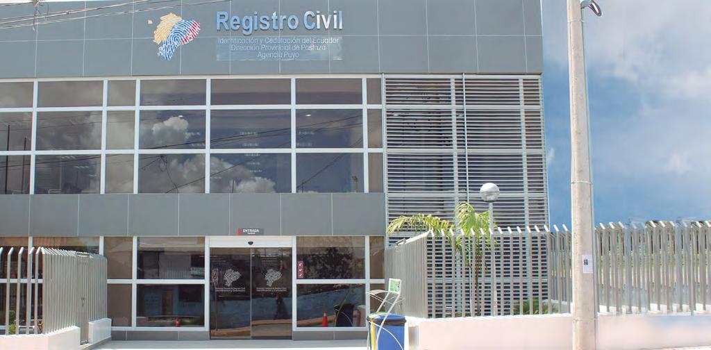 Atención digna a la ciudadanía Proyecto 23 Ubicación Puyo Registro Civil en el Puyo Inversión USD 1 millón