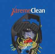 Los potentes impulsos de aire limpian suavemente el filtro y mantienen la aspiración constante Tecnología de limpieza de filtro XtremeClean.