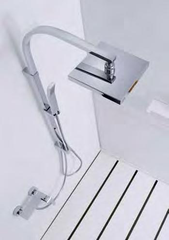CÓMODO: Se conecta directamente a cualquier mezclador exterior de baño-ducha o ducha a través de un flexible especial. PERSONAL: Gran variedad de opciones para confeccionar un conjunto a su medida.