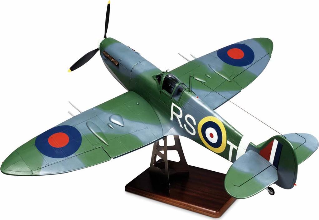 Construye tu Supermarine Spitfire Mk V El Spitfire es sin duda el avión más emblemático de la Royal Air Force británica durante la Segunda Guerra Mundial.