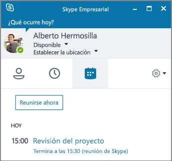 reunión para unirse. Seleccione Unirse a la reunión de Skype en una convocatoria de reunión de Outlook.