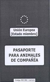 MODELO PASAPORTE EUROPEO (Según el Reglamento CE nº 998/2.