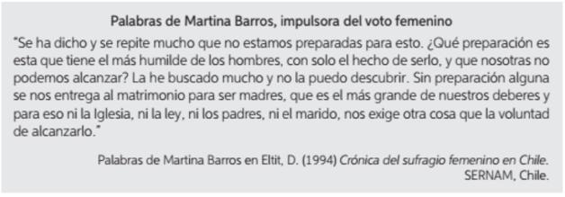 Justificación: IV. Aplicación. a. Rerlaciona a través de un breve texto, los conceptos Cuestión social y Movimiento obrero (5 puntos). b. Explica con tus palabras las ideas de Martina Barros (3 puntos).