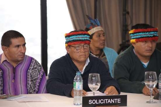 Los presidentes de las organizaciones de los pueblos originarios estuvieron presentes en la CIDH.
