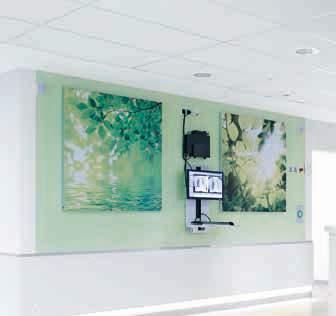 En las zonas de los pacientes, la acústica confortable de las salas puede incrementar la sensación de bienestar y ayudar por lo tanto en el proceso de curación.