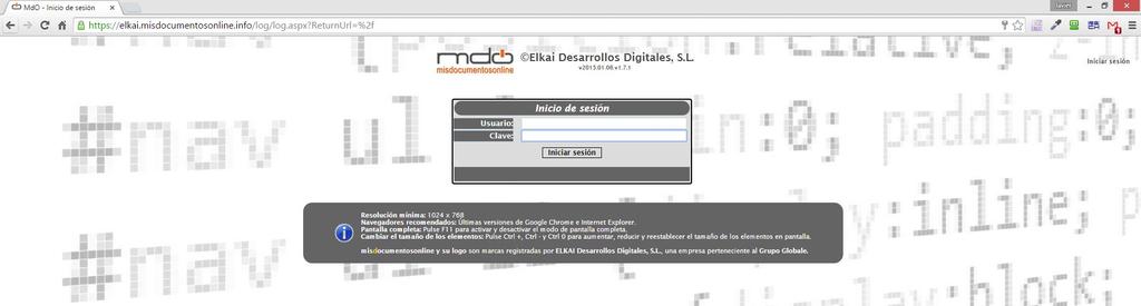 HABLEMOS DE MDO 2 El nombre de su empresa aparece en varios sitios y el fondo de la página se personaliza en función de su actividad o a propuesta suya.