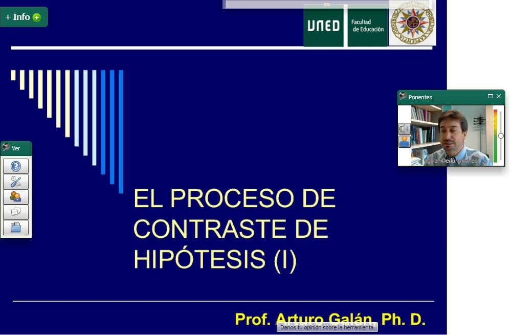VIDEOCLASE: Introducción al Contraste de Hipótesis https://www.intecca.uned.
