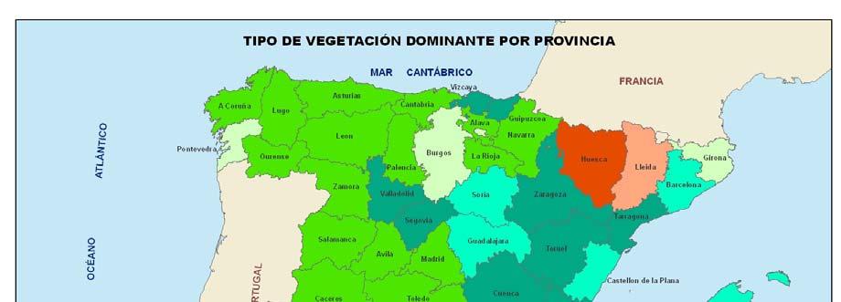C.C.A.A. Coníferas (ha) Frondosas (ha) Mixtas (ha) Total arbolado (ha) Andalucía 798.816 1.972.632 127.729 2.899.177 Aragón 953.442 423.681 163.910 1.541.032 Canarias 85.012 38.954 7.922 131.
