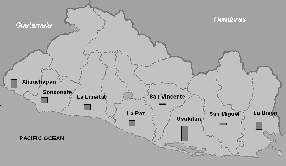62 EL SALVADOR 1 INFORMACIÓN GENERAL RELACIONADA CON LA PESCA El Salvador tiene una costa de aproximadamente 321 km a lo largo del océano Pacífico.