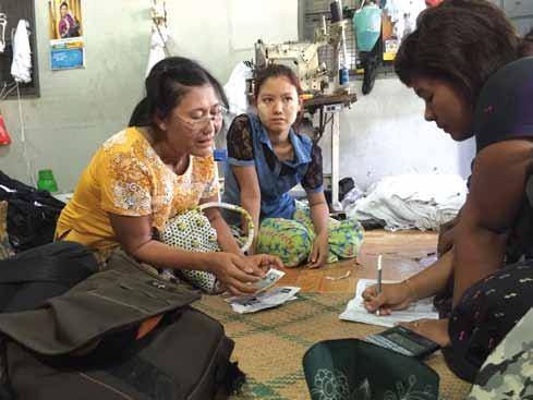 24 Informe anual 2016 Operaciones crediticias para pequeñas y medianas empresas Informe de proyecto: Myanmar Desarollo del sector bancario y financiero La amplia fase de transformación en Myanmar