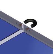 El marco de aluminio anodizado, la pared trasera de chapa de aluminio estable y el absorbedor de aluminio con registro de tubo de cobre soldado por láser permiten un uso fiable durante décadas.