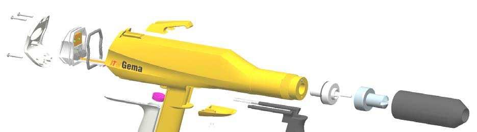 Pistola manual OptiSelect - lista de piezas de recambio 14 18 14.3 14.