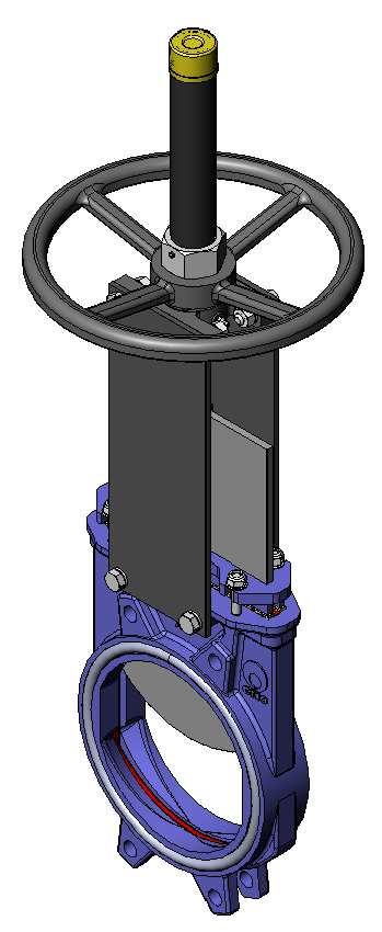 31/07/2014 Válvula de guillotina BIDIRECCIONAL, tipo "WAFER" -Válvula de guillotina, bidireccional con diseño "wafer".