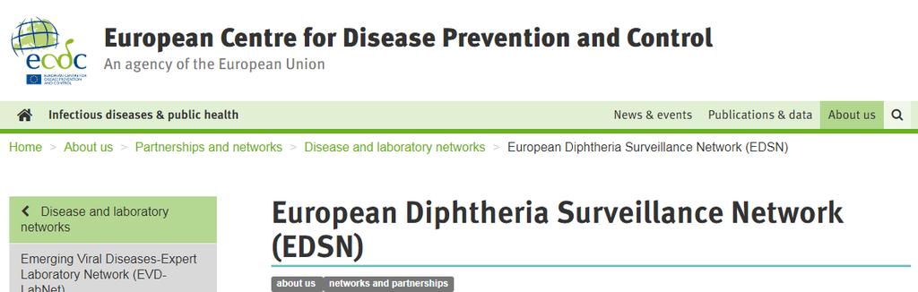 Difteria No se ha conseguido erradicar en toda Europa.