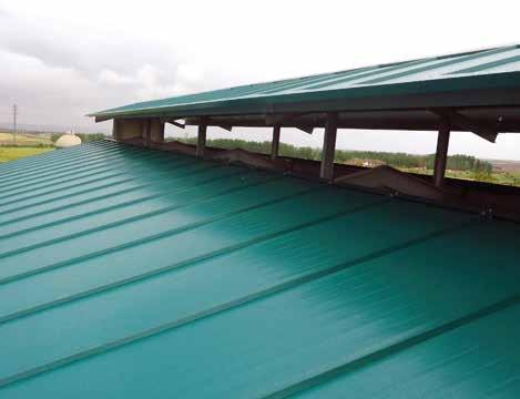 Los paneles MASTER-C AGRO son paneles prefabricados en línea de producción en continuo, y están compuestos por una lámina de acero galvanizado prepintado y una lámina de Glasliner 0.