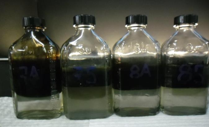 131 Tabla XIII: Resultados de pruebas de compatiblidad (7A) Mezcla de agua sistema contraincendio MDC con pozo MDC09 (T) sin química.