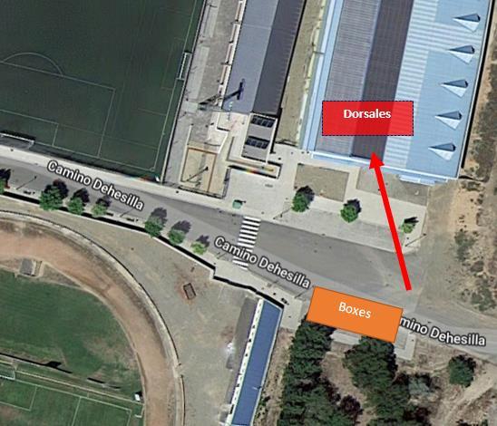 3.- ENTREGA DE DORSALES Se podrán recoger desde las 15:30 h. hasta las 16:30 h. en la zona de meta y área de transición (junto al Campo de Fútbol de La Molineta).