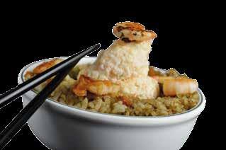 Sopas (Wan mono) Misoshiru...$59 Sopa de pasta de soya con tofu, cebollín y wakame Sopa especial del Chef...$99 Camarón, cangrejo, fideos transparentes, wakame y aguacate Tori sosui.