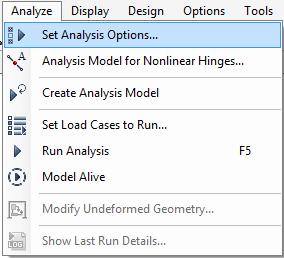 Luego se corre el programa dando click en: Analyze Run Analysis (F5) Run Now.