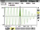 a 1200 A Sensor MiniFlex : 0,1 a 1000 A Sensor AmpFlex : 10 a 6500 A (1) 40 a 70 Hz kw, kvar, factor de potencia (PF), factor de potencia de desplazamiento (DPF), kwh, kvarh, kvah, factor K, flicker,