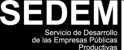 Servicio de Desarrollo de las Empresas Públicas Productivas SEDEM EXPRESION DE INTERESES