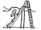 9. Carlos se dejó caer desde la parte más alta de un resbalín, deslizándose hacia abajo, como muestra el dibujo.