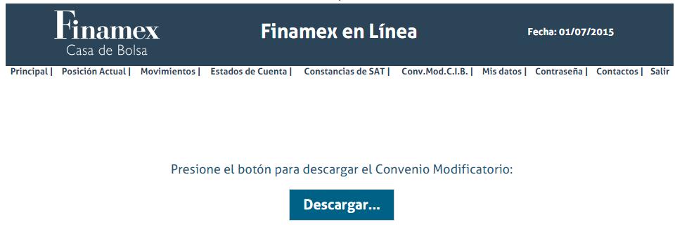 6. Módulos de Finamex en Línea, continuación Conv. Mod.