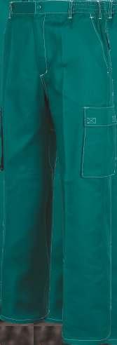 Verde Green PANTALONTROUSERSB1418 Pantalón recto, multi bolsillos. Elástico en cintura. Trabillas.