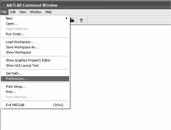 Control de los Formatos de Salida y de Otras Opciones de MATLAB Los formatos de salida en la ventana principal de