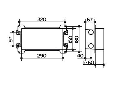 56162 Unidad de función empotrada DN 20 combinable con: mezclador termostático para 2 consumidores unidad functional consistente en