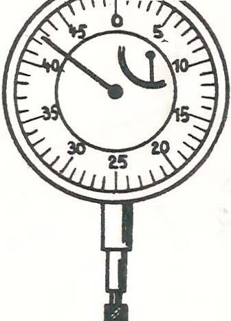 Relojes comparadores se emplean para medir longitudes, cuando se tra ta de comprobar diferencias de un determinado valor de medición. La precisión de le ctura es 1/100 mm.