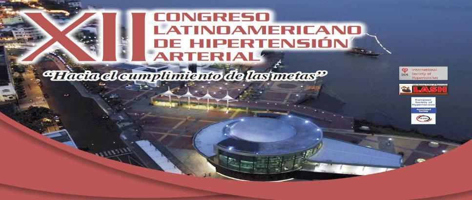 PRESIDENTE: Dr. Patricio Lopez-Jaramillo XII CONGRESO LATINOAMERICANO DE HIPERTENSION Comité Científico: Dr.