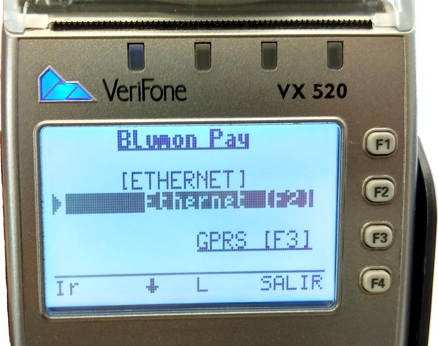 Configurar el tipo de Conexión (ETHERNET O GPRS) Las terminales de un inicio están configuradas con Ethernet,