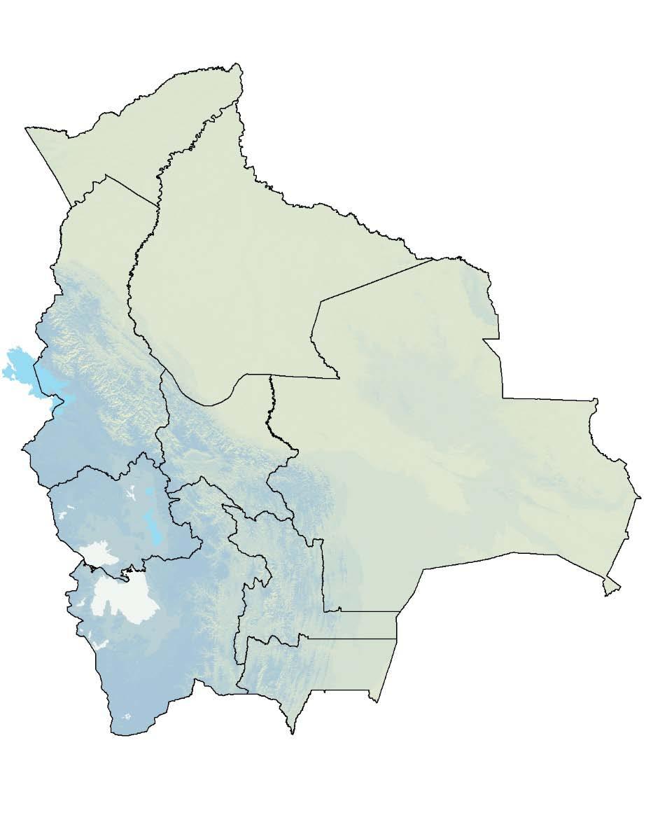 Estado Plurinacional de Bolivia 1,1 mill. Superficie 11 Km2 mill. Población: Habt. Mujeres 50,1% Hombres 49,9% Proporción urbana 67,5% 10 Densidad poblacional Habt.