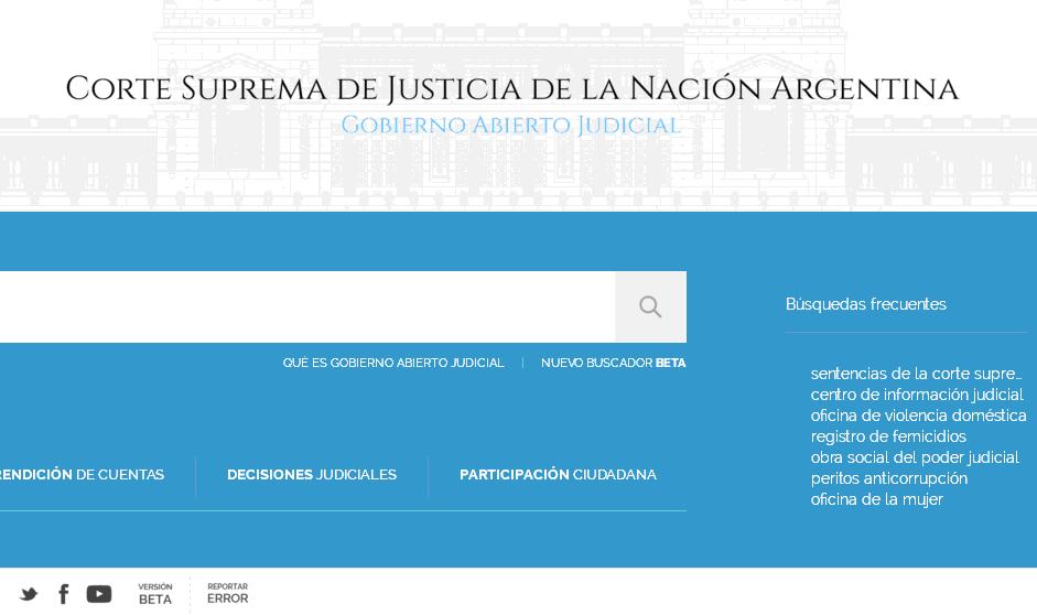 La Corte presenta su nuevo portal de Datos abiertos Desde esta semana estará online el sitio de Datos abiertos de la