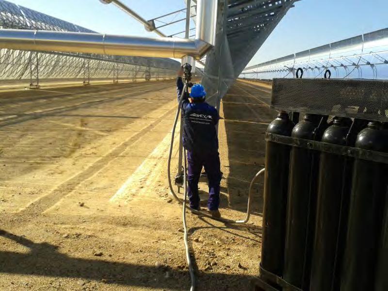 MANTENIMIENTO CAMPO SOLAR AMEXSOL realizará el mantenimiento completo del campo solar, además