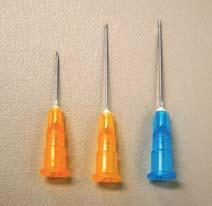 0.6 X 25 mm 0.5 x 16 mm 0.5 x 25 mm Figura 1. Tipos de agujas. Manual de Vacunas en Línea de la AEP (http://vacunasaep.org) 3.