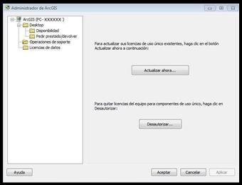Desautorizar licencias de ArcGIS Desktop 10.5 Licencia Single Use 31.